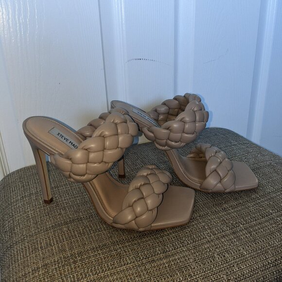 Braided Neutral Stiletto Heel - Picture 1 of 4